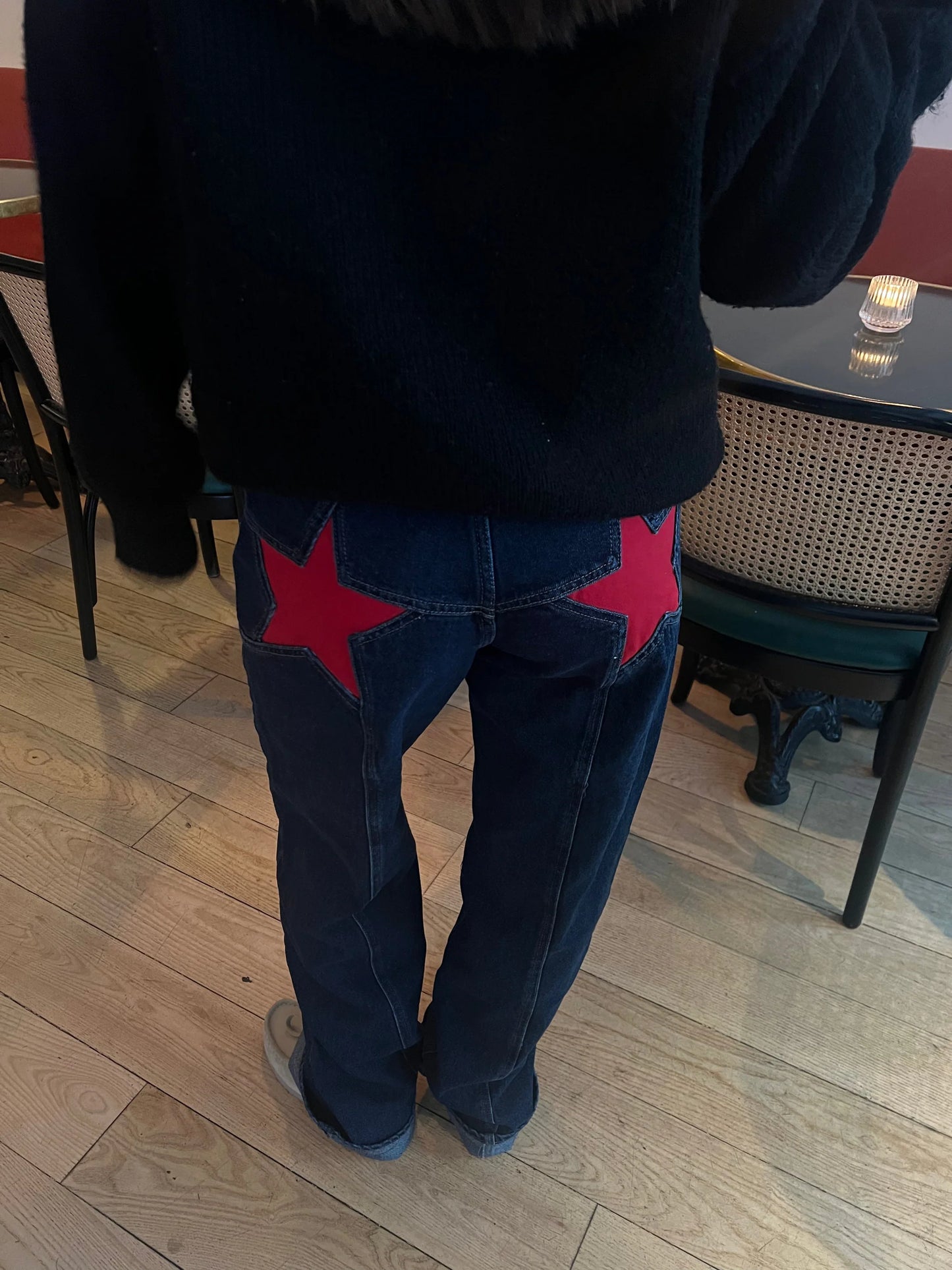 STAR JEANS WITH STARS HIGH STREET - Ellavina