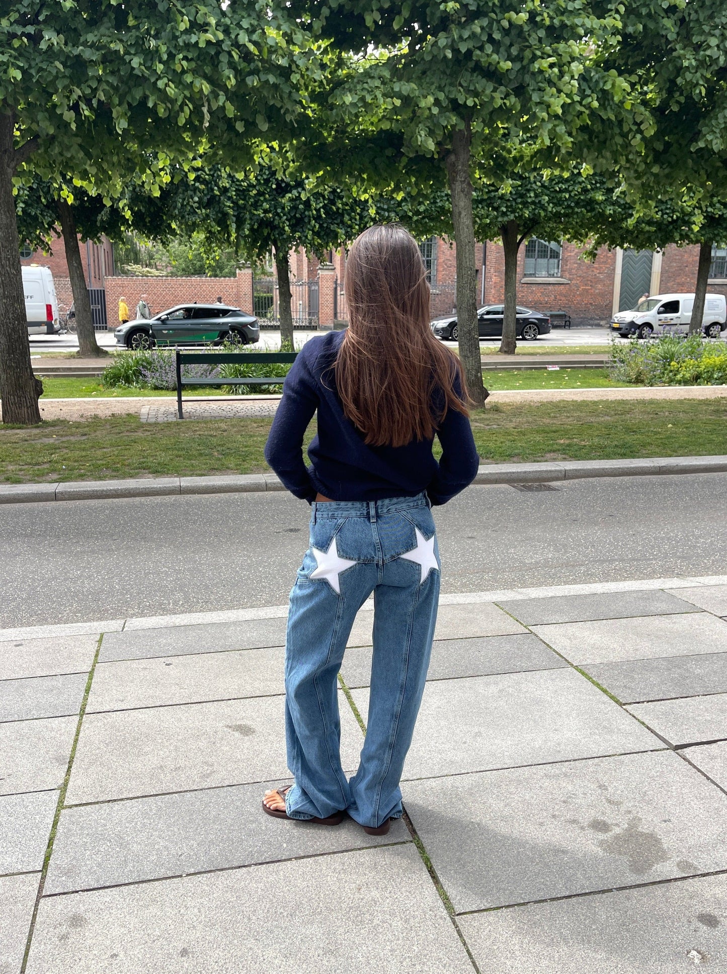 STAR JEANS WITH STARS HIGH STREET - Ellavina