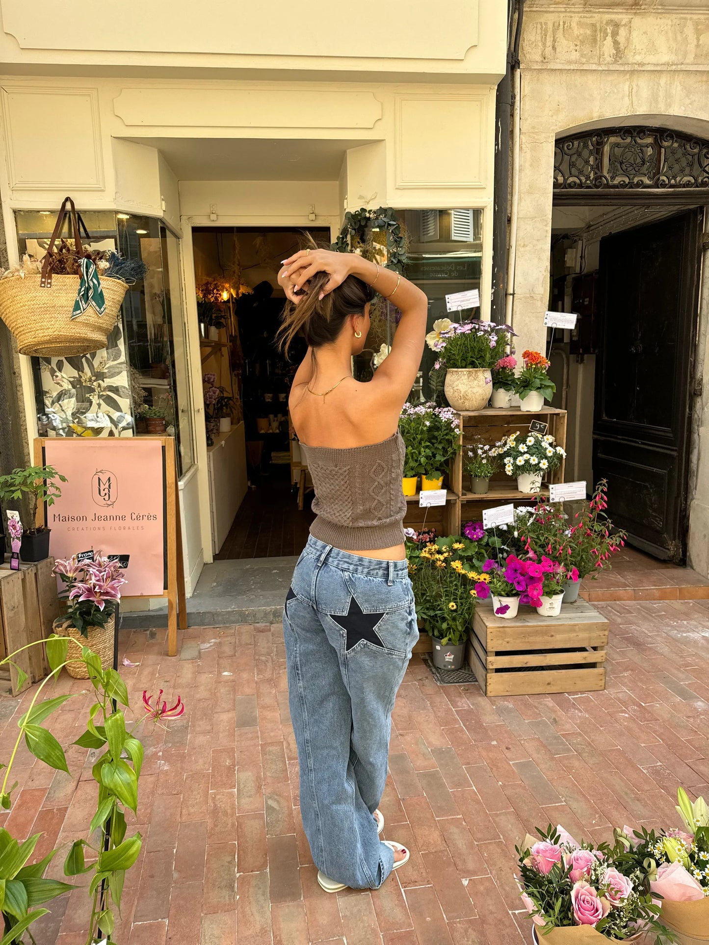 STAR JEANS WITH STARS HIGH STREET - Ellavina