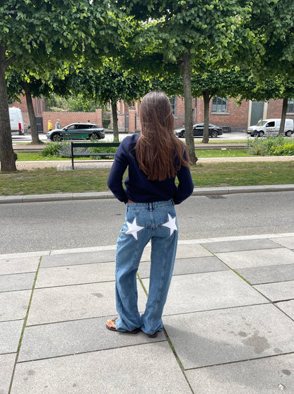 STAR JEANS WITH STARS HIGH STREET - Ellavina